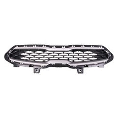 GRILLE MATTE BLACK W/SILVER/GRAY MOULDING FR/LXS MODEL