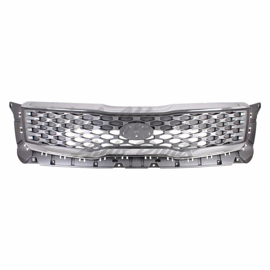 GRILLE FR PTD GRAY W/BRIGHT CHROME OUTER MOLDING