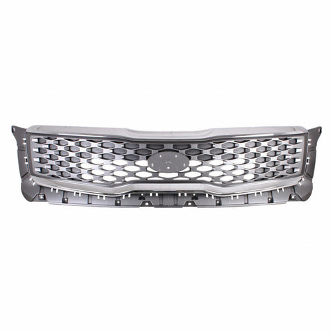 GRILLE FR PTD GRAY W/BRIGHT CHROME OUTER MOLDING