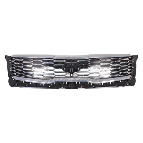 GRILLE FR SILVER W/SATIN CHROME OUTER MOLDING W/ CAMERA