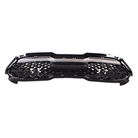 GRILLE FR PTD BLACK W/SMOKED CHROME MOLDING