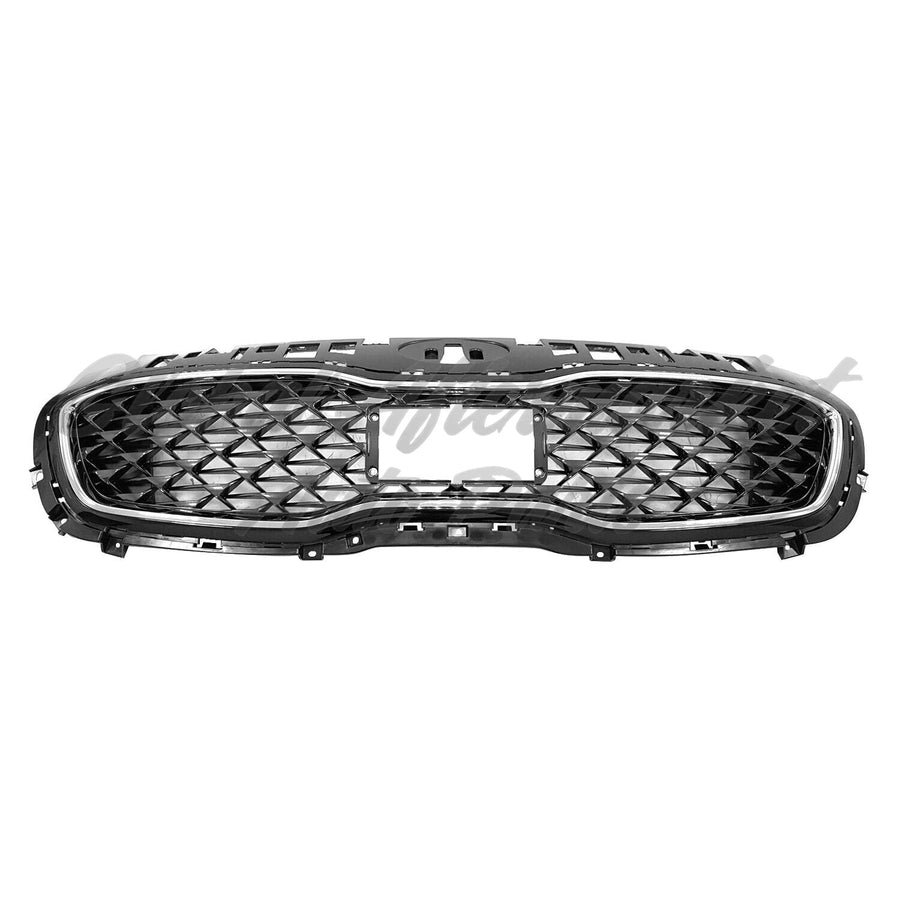 GRILLE FR UPPER PTD BLACK W/CHROME FRAME W/ PRE-COLLISION SYSTEM