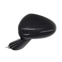 DOOR MIRROR LH POWER PTM HTD GLOSS BLACK W/BLIND SPOT/SIGNAL FITS GT