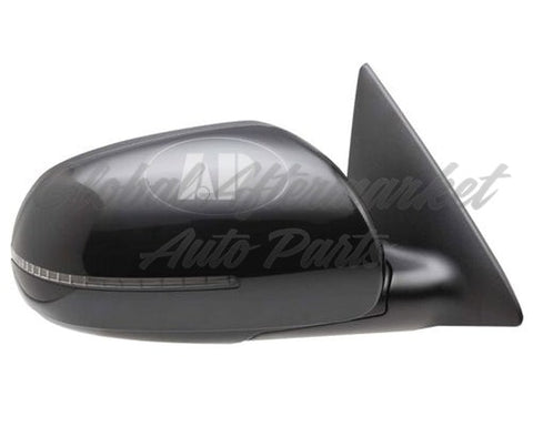 DOOR MIRROR RH POWER HTD W/SIGNAL LAMP MANUAL FOLDING PTM