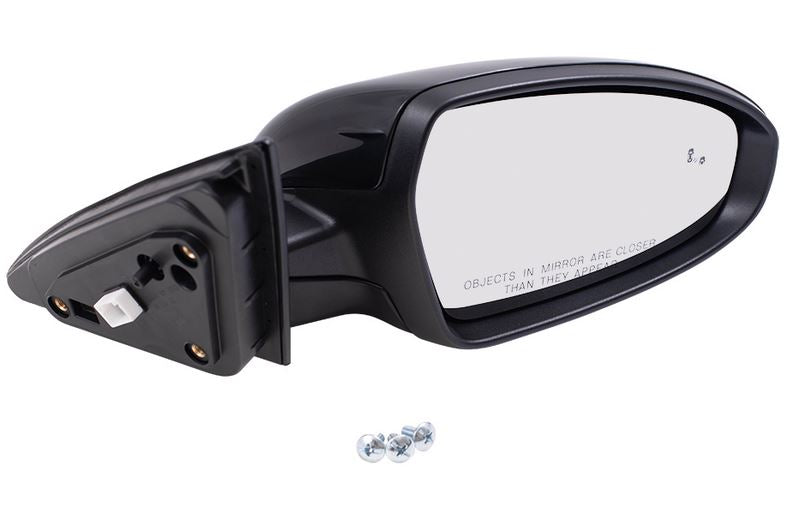 DOOR MIRROR RH POWER HTD GLOSS BLACK W/BLIND SPOT