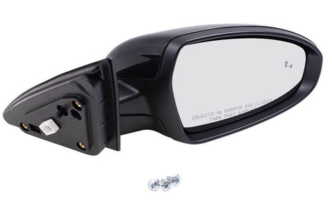 DOOR MIRROR RH POWER HTD GLOSS BLACK W/BLIND SPOT