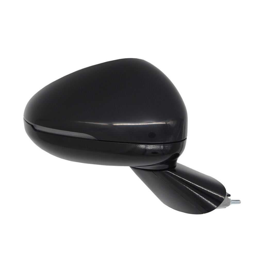 DOOR MIRROR RH POWER PTM HTD GLOSS BLACK W/BLIND SPOT/SIGNAL FITS GT