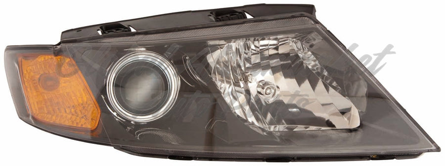 HEAD LAMP LH BLACK BEZEL (A TYPE) HQ