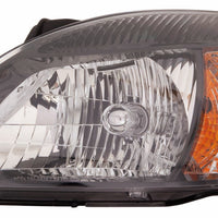 HEAD LAMP LH BLACK BEZEL CAPA
