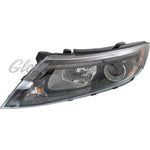 HEAD LAMP LH HALOGEN BLACK BEZEL W/LED USA BUILT HQ — photo 3