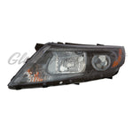HEAD LAMP LH HALOGEN BLACK BEZEL W/LED USA BUILT — photo 1