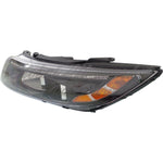 HEAD LAMP LH HALOGEN BLACK BEZEL W/LED USA BUILT — photo 2
