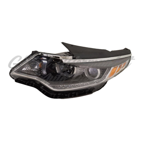 HEAD LAMP LH HALOGEN LED W/DRL FROM 7/17