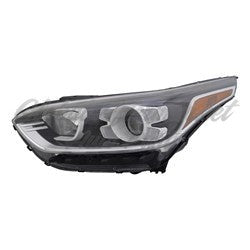 HEAD LAMP LH HALOGEN W/LED DRL HQ
