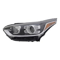 HEAD LAMP LH HALOGEN W/LED DRL CAPA