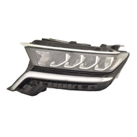 HEAD LAMP LH SILVER GRAY UPPER MOLDING STANDARD REFLECTOR TYPE EXCLUDE HYB HQ