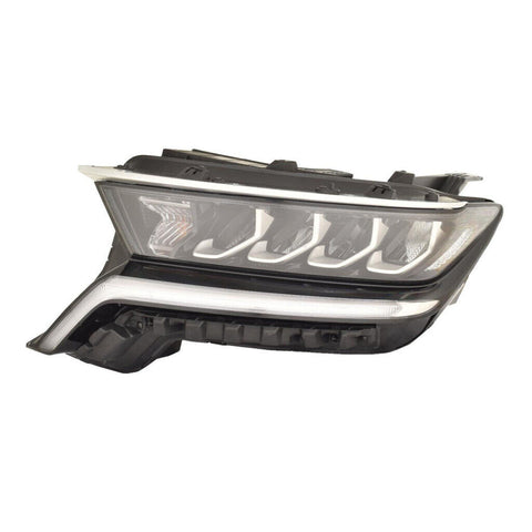 HEAD LAMP LH SILVER GRAY UPPER MOLDING STANDARD REFLECTOR TYPE EXCLUDE HYB HQ