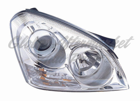 HEAD LAMP RH W/O APP PKG W/CHROME BEZEL HQ