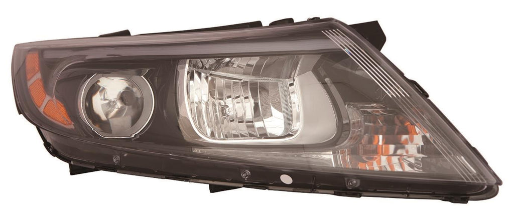 HEAD LAMP RH HALOGEN BLACK BEZEL W/O LED USA BUILT EX/LX HQ