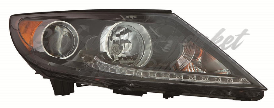 HEAD LAMP RH W/O LED ACCENT LIGHT W/LED DRL HQ