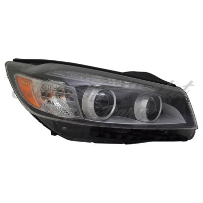 HEAD LAMP RH HALOGEN W/LED ACCENT LIGHT HQ