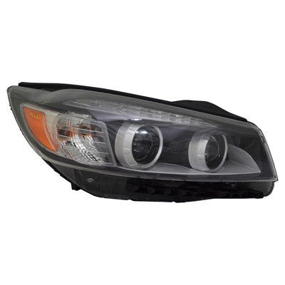 HEAD LAMP RH HALOGEN W/LED ACCENT LIGHT HQ