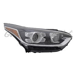 HEAD LAMP RH HALOGEN W/LED DRL CAPA