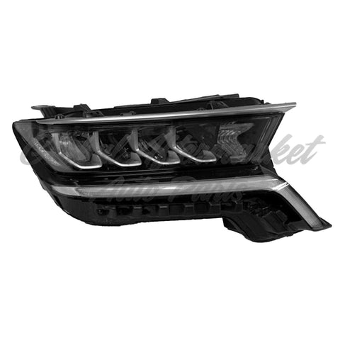 HEAD LAMP RH BLACK UPPER MOLDING STD REFLECTOR TYPE EXCLUDE HYB HQ