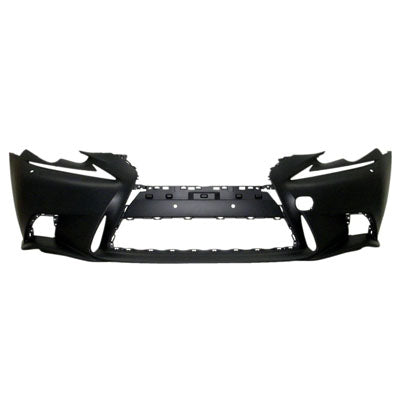 BUMPER FR PRIMED BLACK W/F SPORT/HEAD LAMP WASHER CAPA