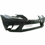 BUMPER FR PRIMED W/WASHER W/SENSOR HOLE W/O F SPORT PKG CAPA — photo 2