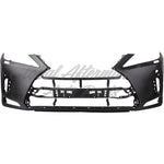 BUMPER FR PRIMED PTM W/HEAD LAMP WASHER W/O PARK ASSIST SENSOR CANADA BUILT/ F-SPRT — photo 1