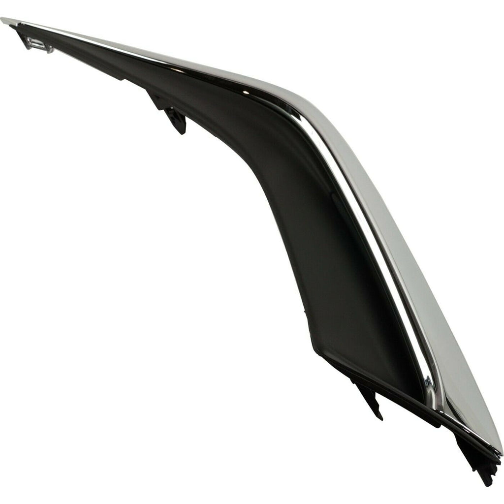 BUMPER MOLDING FR LH BLACK/CHROME 2-PIECE W/O F-SPORT