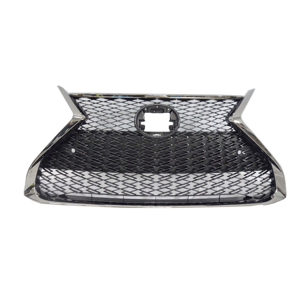 GRILLE FR W/F-SPORT/PARK ASSIST SENSOR PAINTED GRAY W/SMOKED CHROME FRAME