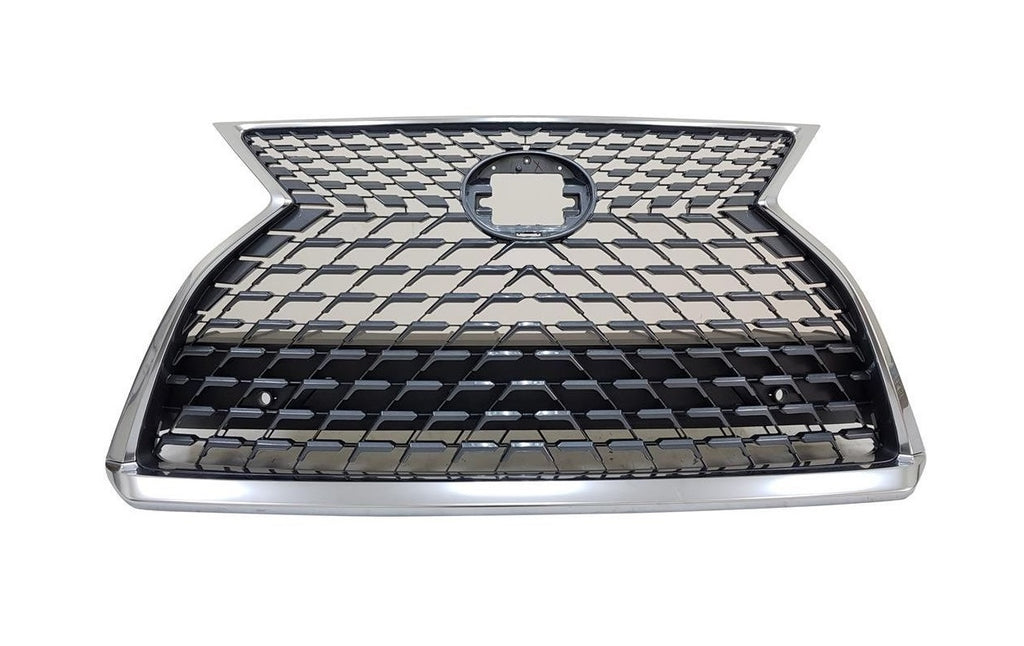 GRILLE FR PTD GRAY W/CHROME MOLDING W/PARK ASSIST SENSOR W/O CAMERA CANADA BUILT W/O F-SPRT