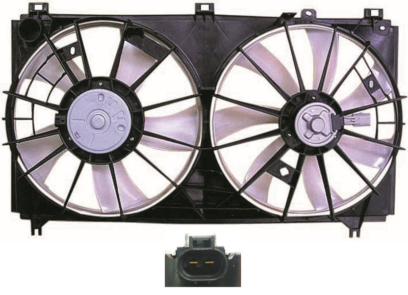 COOLING FAN ASSY WITHOUT RESERVOIR 2.5LTR V6 ENGINE SAME AS LX3115118