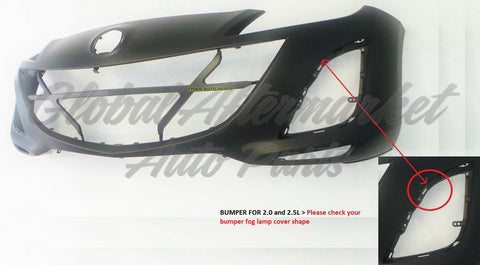 BUMPER FR 2.5/2.0L PRIMED W/FLUSH EDGE LH/RH INSERT