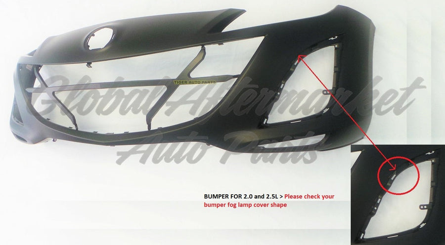 BUMPER FR 2.5/2.0L PRIMED W/FLUSH EDGE LH/RH INSERT CAPA