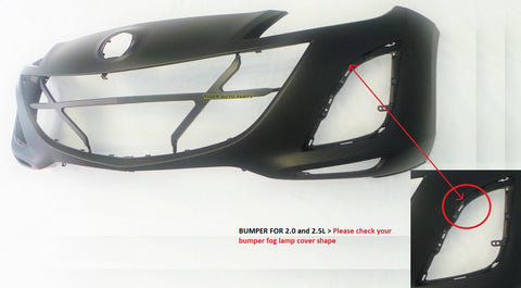 BUMPER FR 2.5/2.0L PRIMED W/FLUSH EDGE LH/RH INSERT