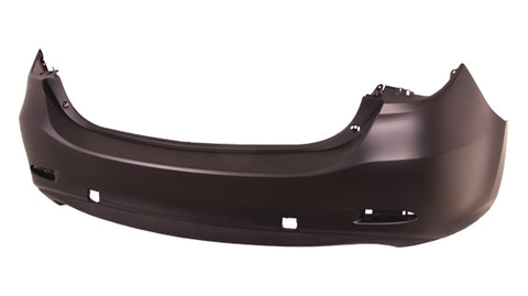 BUMPER RR PRIMED W/TEXTURED LOWER 2 EXHAUST CAPA