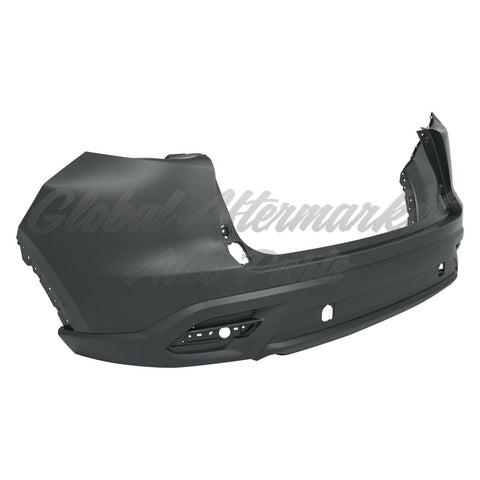 BUMPER RR PRIMED UPPER W/TEXTURED LOWER W/SENSOR W/O MOULDING HOLE