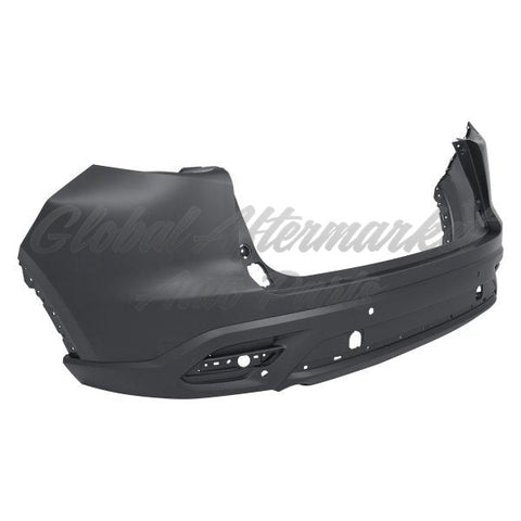 BUMPER RR PRIMED W/TEXTURED LOWER W/SENSOR/MOULDING HOLE CAPA