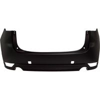BUMPER RR PRIMED W/TEXTURED LOWER W/O SENSOR CAPA