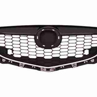GRILLE PARTIAL PAINTED-BK W/CHROME MLDG