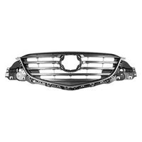 GRILLE BLACK W/PTD GRAY/CHROME FRAME/HORIZONTAL BARS