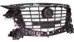 GRILLE MATTE-BLACK MEXICO BUILT W/EMBLEM BASE FOR USE W/ADDITIONAL MOULDING SDN/HB — photo 2