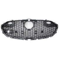 GRILLE FR DULL MATTE BLACK FINISH SDN