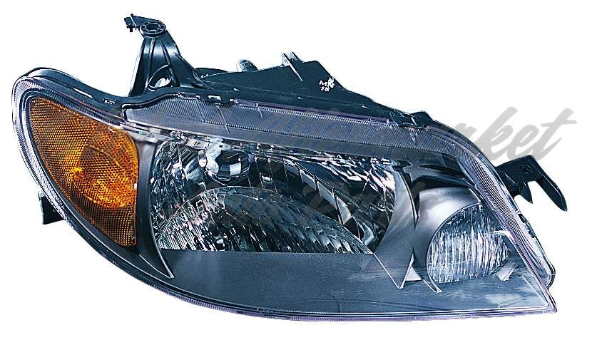 HEAD LAMP RH METAL COAT BEZEL HQ