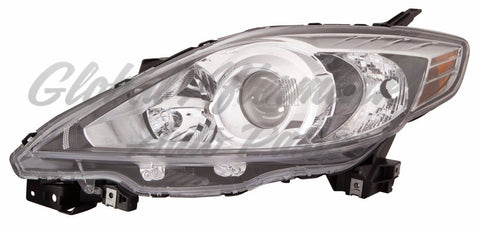 HEAD LAMP LH HALOGEN BLACK BEZEL CAPA
