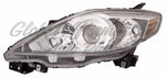 HEAD LAMP LH HALOGEN BLACK BEZEL CAPA — photo 1