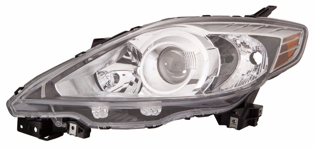 HEAD LAMP LH HALOGEN BLACK BEZEL CAPA